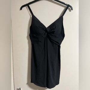 Swimsuit with dress black